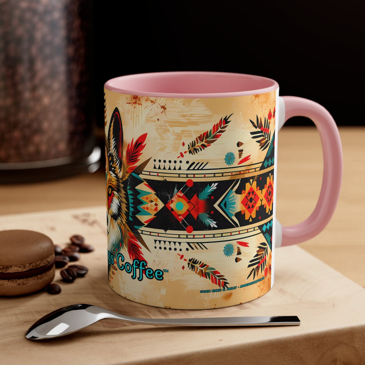 Song of the Wolf Accent Coffee Mug, 11oz from Adobe Dregs Coffee