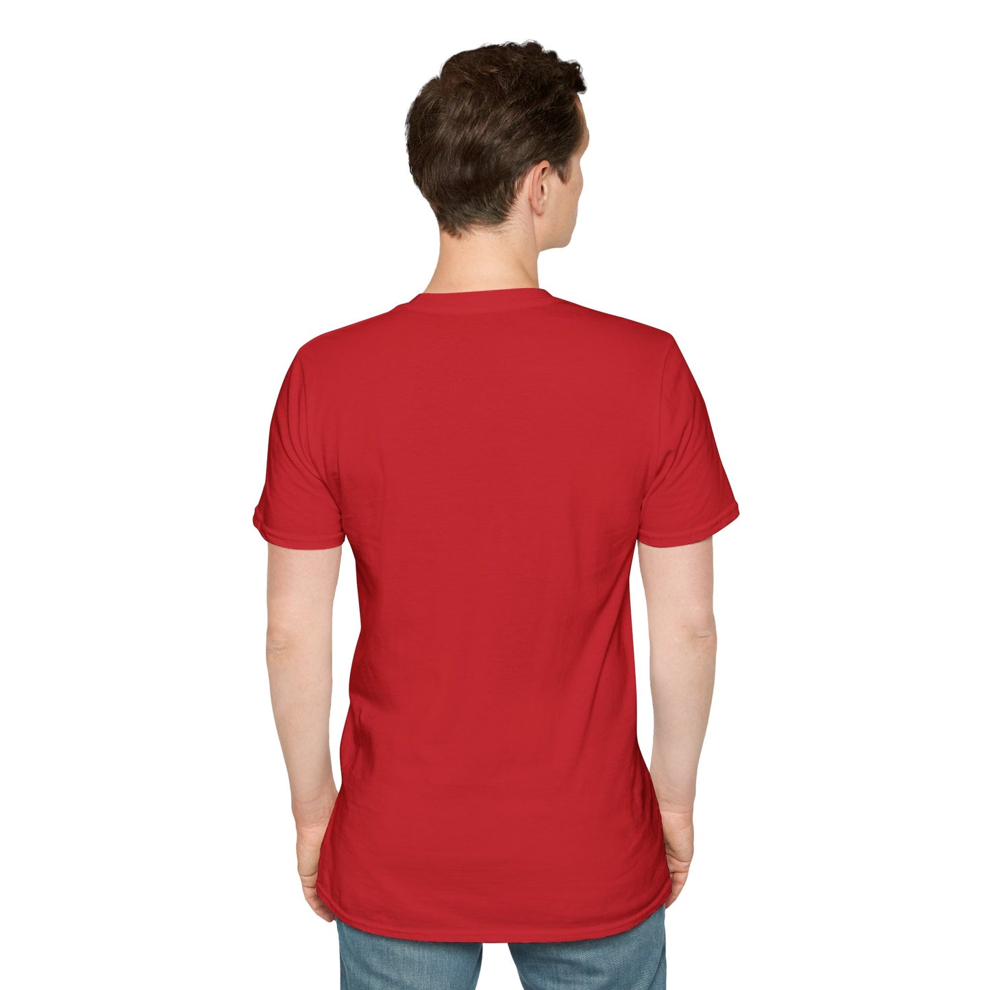 "Red Rock Road - Somewhere, Arizona" Unisex Softstyle T-Shirt from Adobe Dregs Coffee Stash™