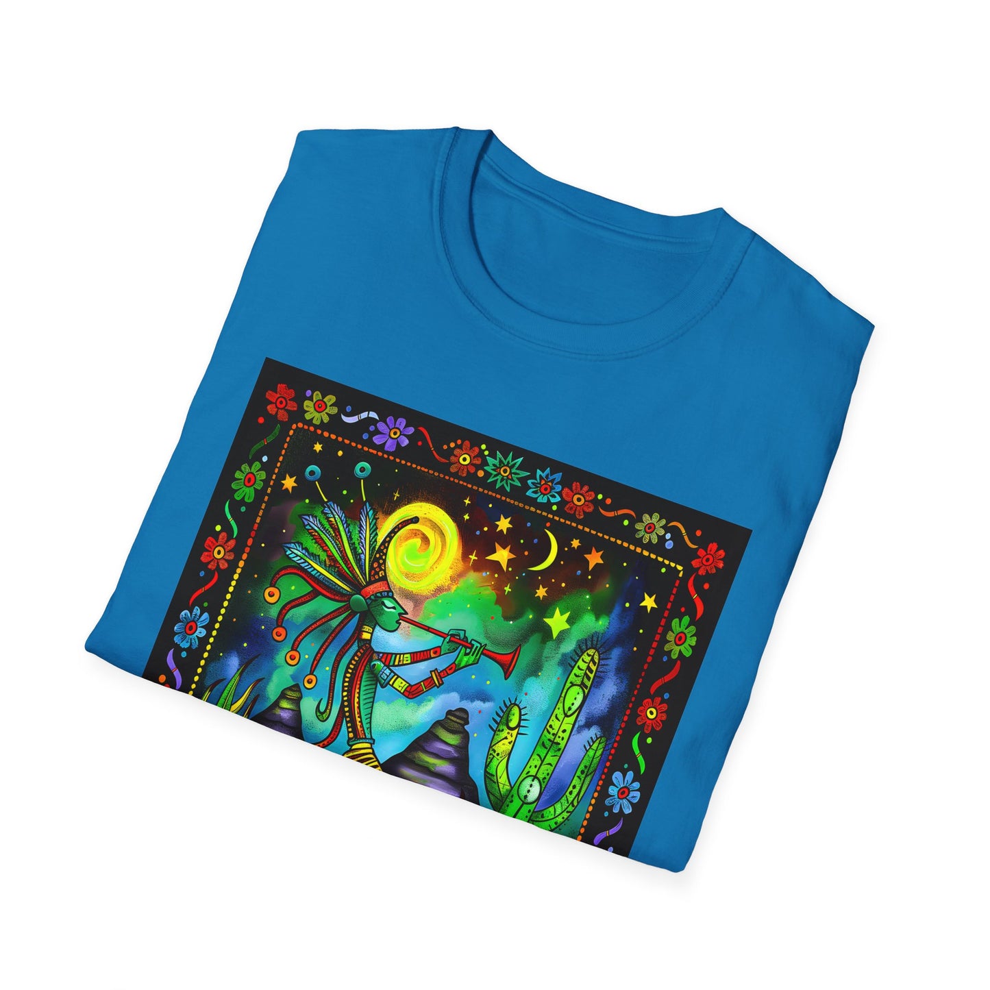 "Saguaro Serenade" Unisex Softstyle T-Shirt from Adobe Dregs Coffee Stash™