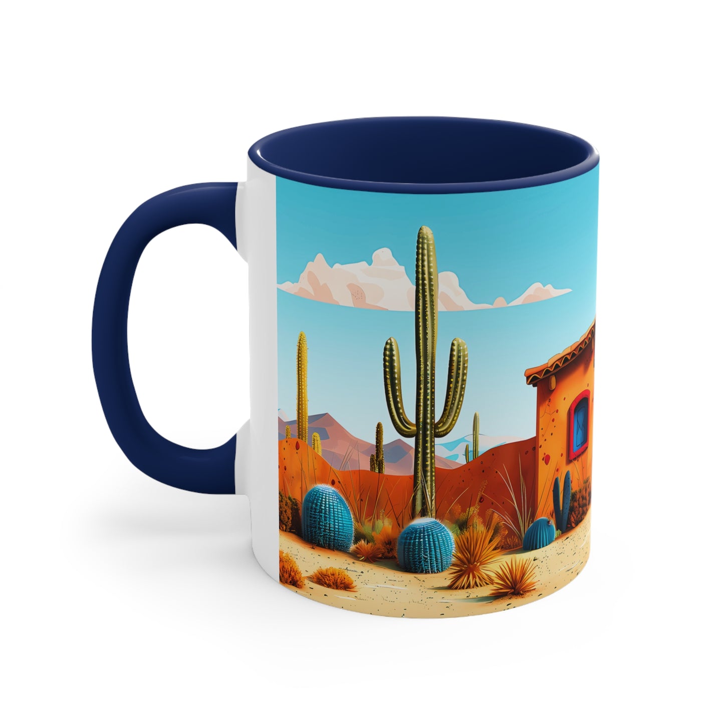 The Blue Door Accent Coffee Mug, 11oz from Adobe Dregs Coffee