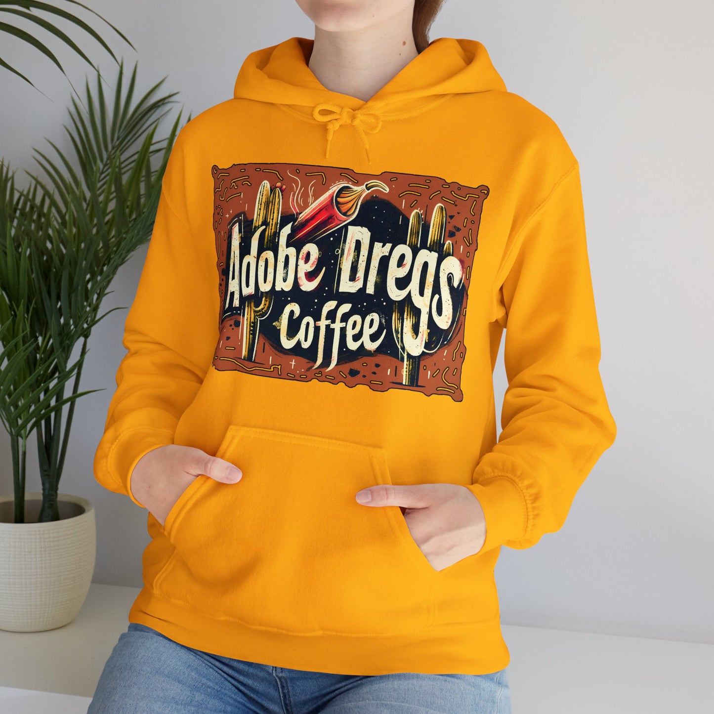 "Retro Rusty Metal Sign" - Unisex Heavy Blend™ Hooded Sweatshirt