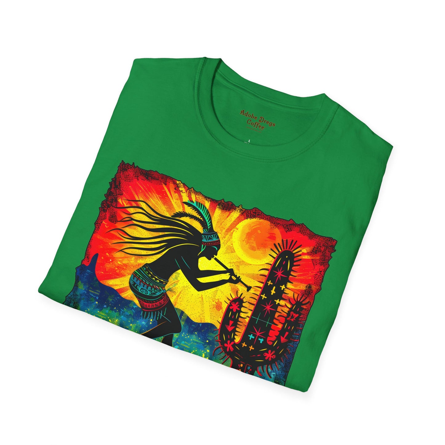 "Sunset Anthem" Unisex Softstyle T-Shirt from Adobe Dregs Coffee Stash™