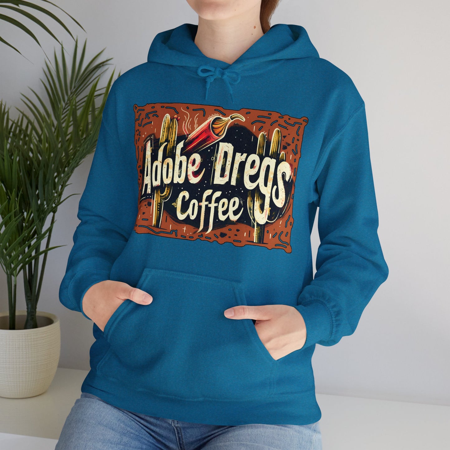 "Retro Rusty Metal Sign" - Unisex Heavy Blend™ Hooded Sweatshirt