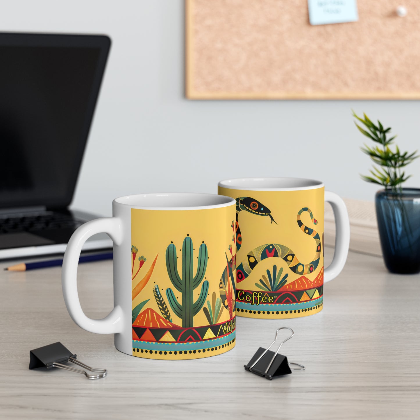 "Serpent Dance" 11oz Coffee Mug, from Adobe Dregs Coffee Stash™