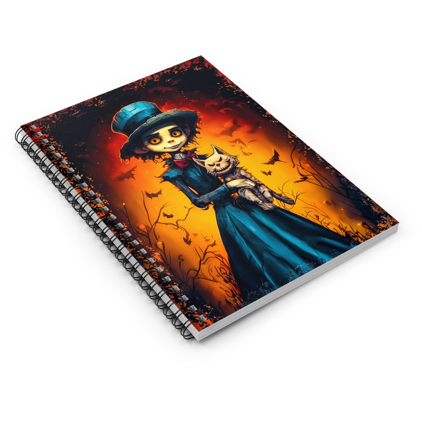 "All Tricks, No Treats!" Spiral Notebook - Ruled Line From Adobe Dregs Coffee Stash™