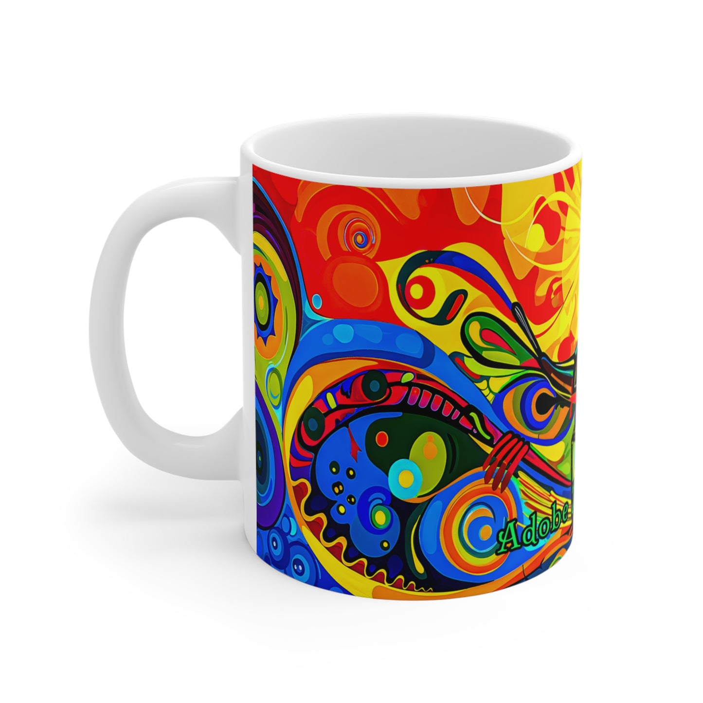 "Running the Road" 11oz Coffee Mug, from Adobe Dregs Coffee Stash™