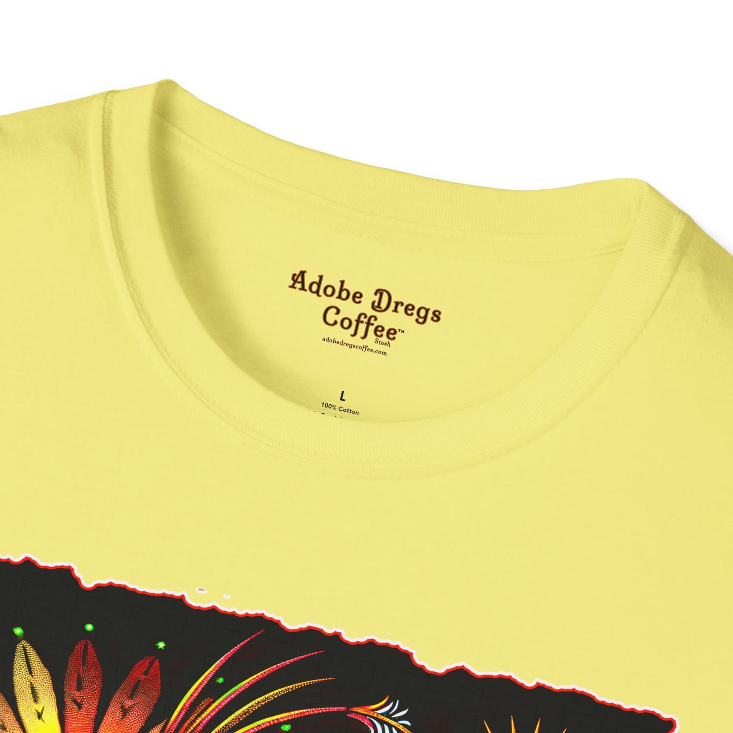 "Totem" Unisex Softstyle T-Shirt from Adobe Dregs Coffee Stash™