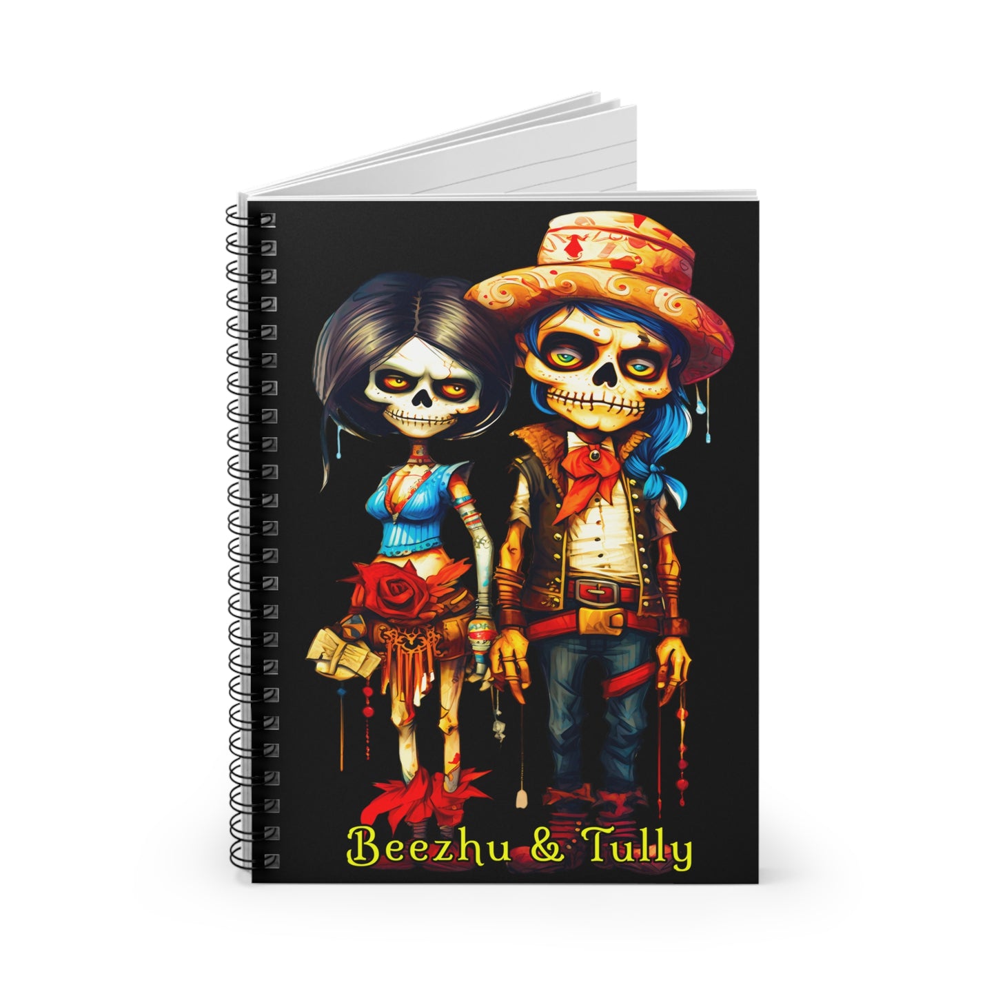 "Beezhu & Tully " Spiral Notebook - Ruled Line From Adobe Dregs Coffee Stash™