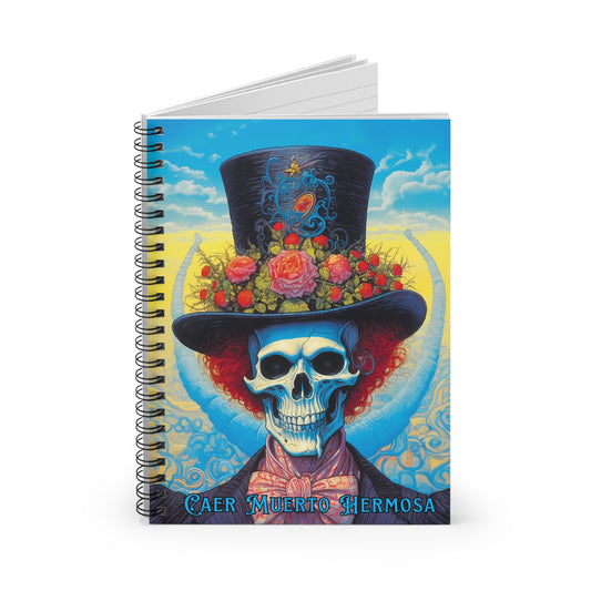 "Caer Muerto Hermosa" Spiral Notebook - Ruled Line From Adobe Dregs Coffee Stash™