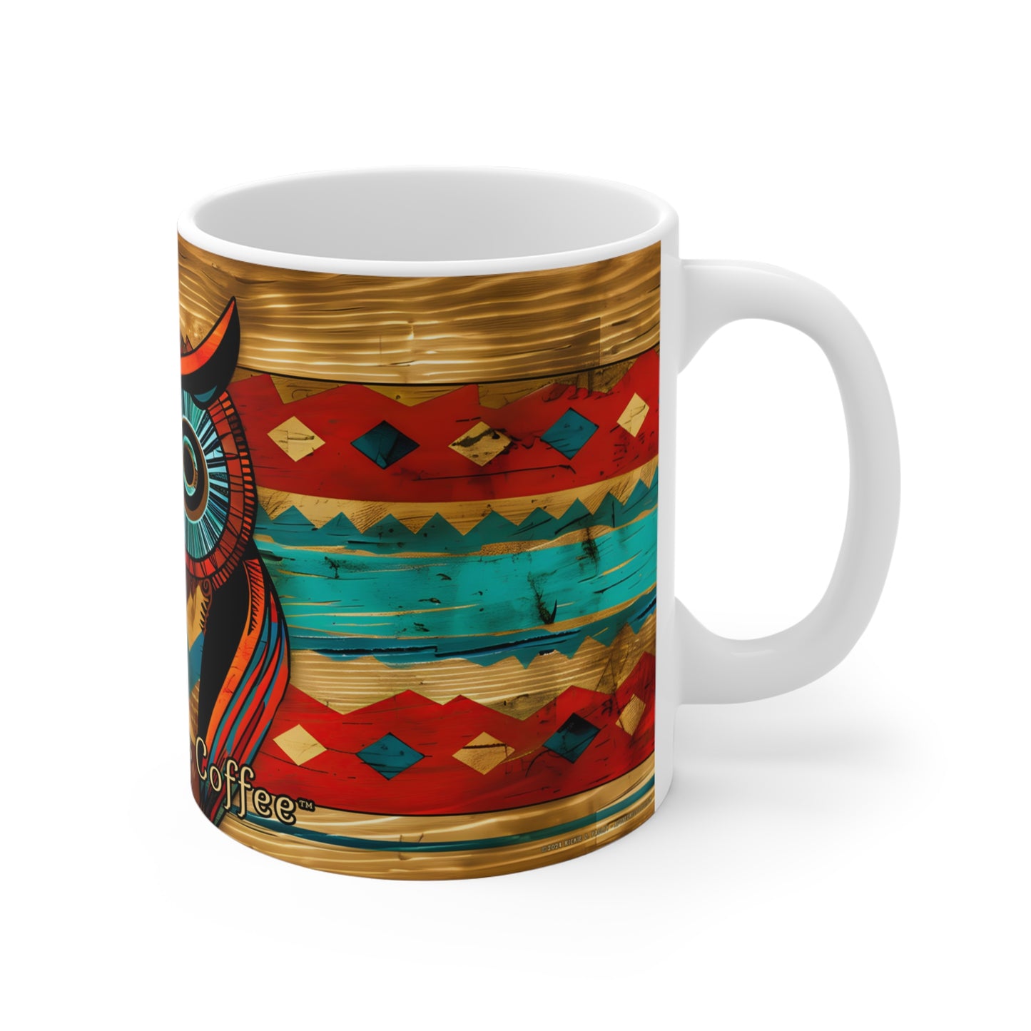 "Wise Old Owl" 11oz Coffee Mug, from Adobe Dregs Coffee Stash™