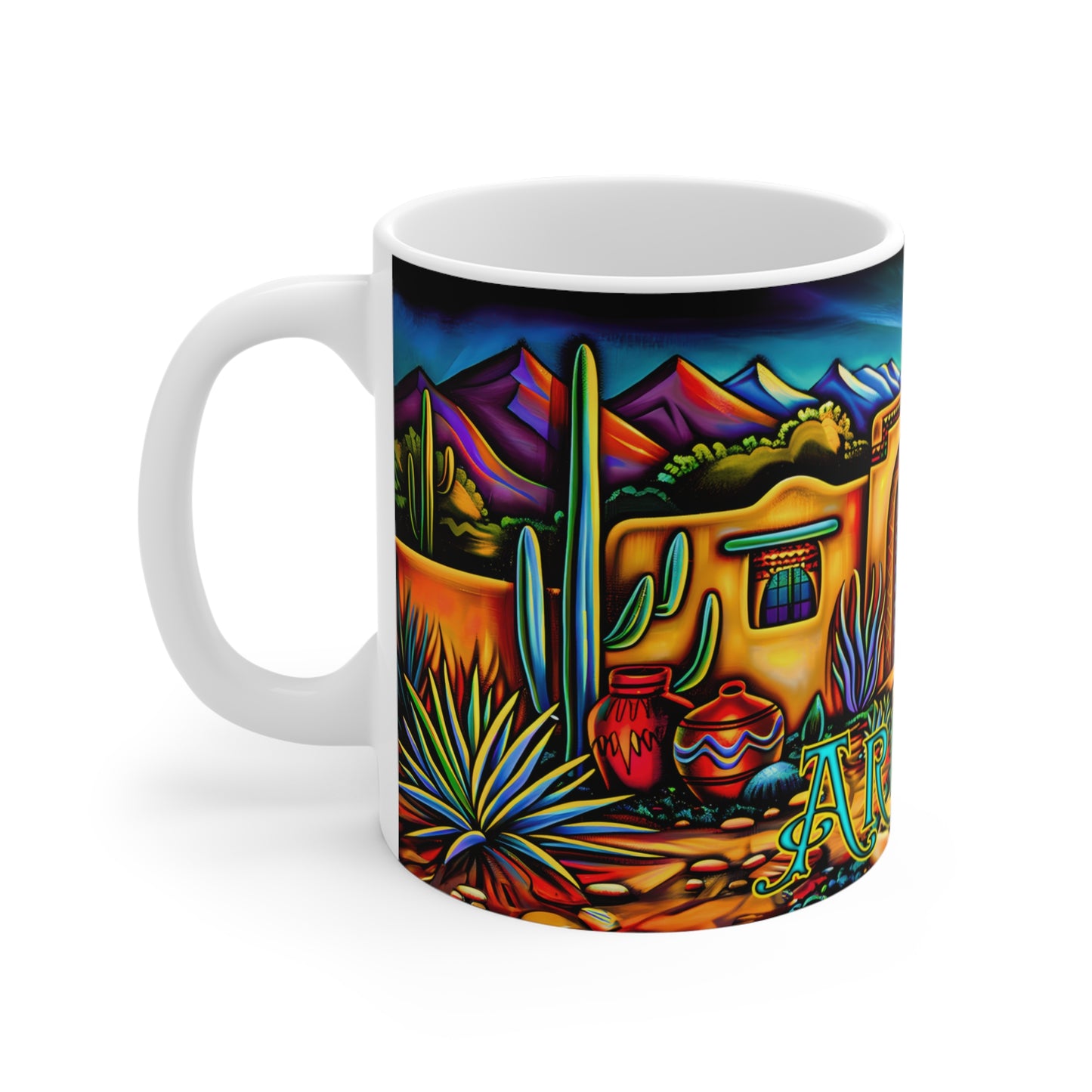 "La Puerta" 11oz Coffee Mug, from Adobe Dregs Coffee Stash™