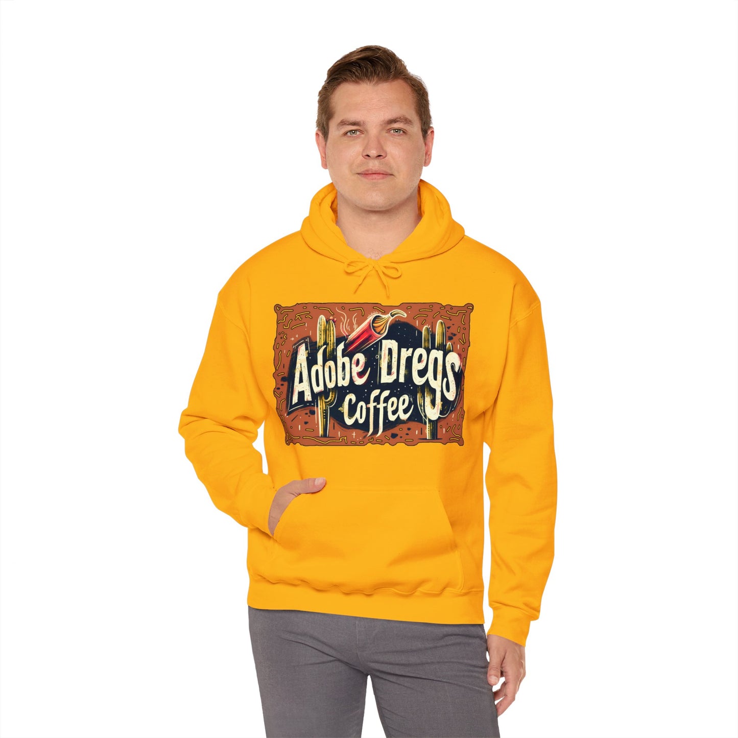 "Retro Rusty Metal Sign" - Unisex Heavy Blend™ Hooded Sweatshirt