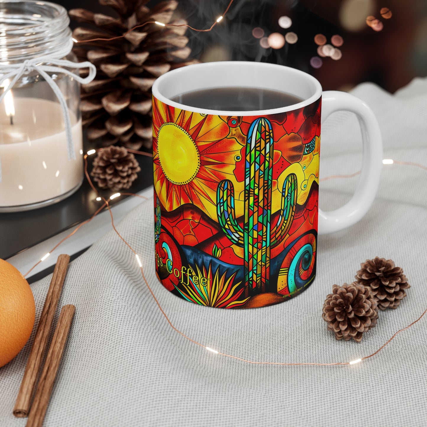 "Prism" 11oz Coffee Mug, from Adobe Dregs Coffee Stash™