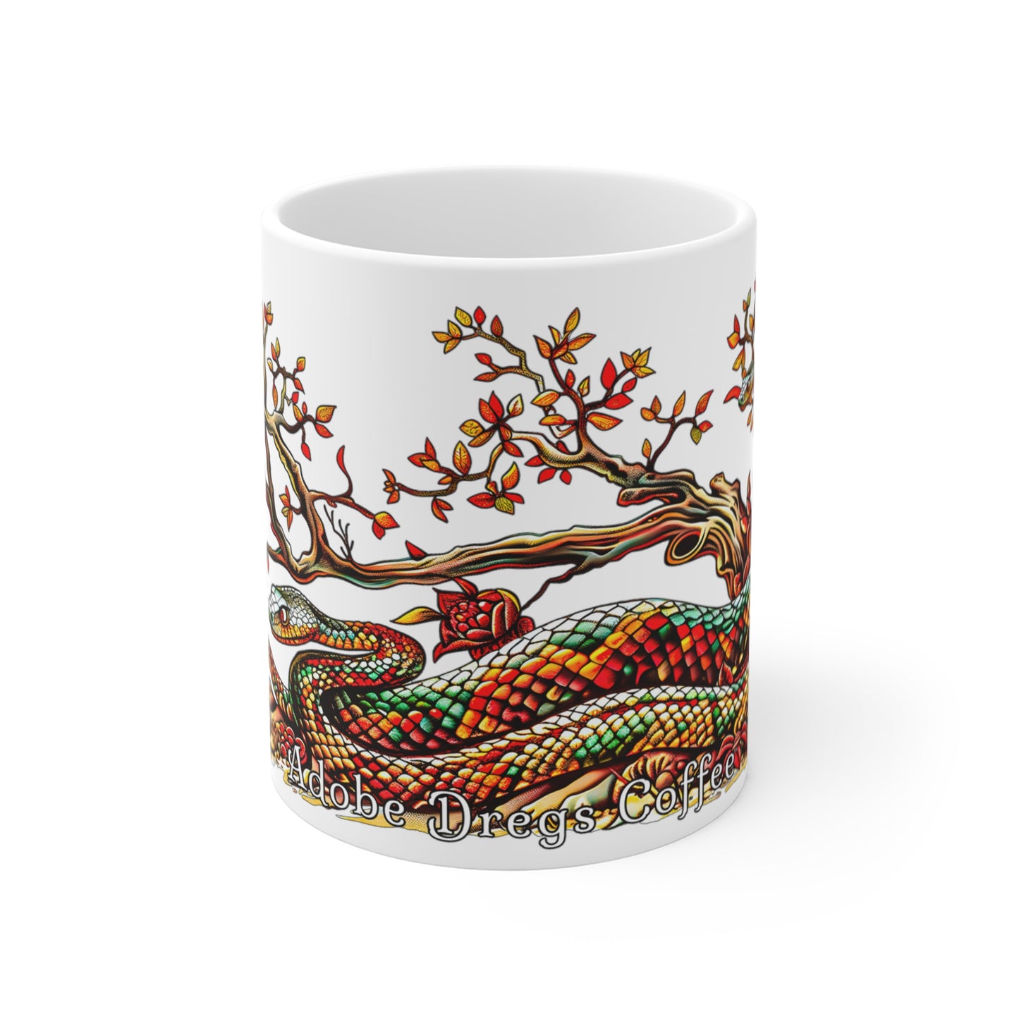 "Rattler's Refuge" 11oz Coffee Mug, from Adobe Dregs Coffee Stash™