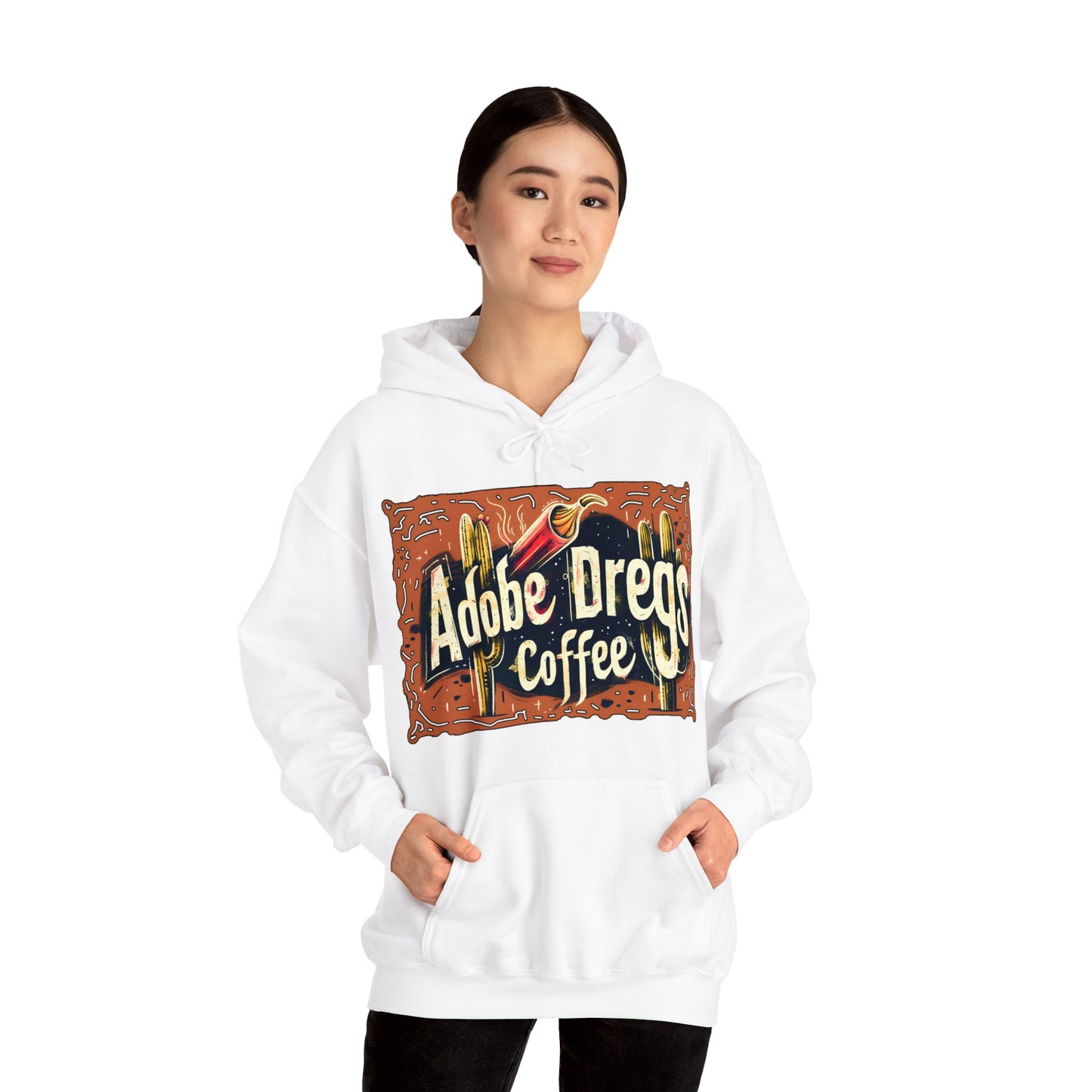 "Retro Rusty Metal Sign" - Unisex Heavy Blend™ Hooded Sweatshirt