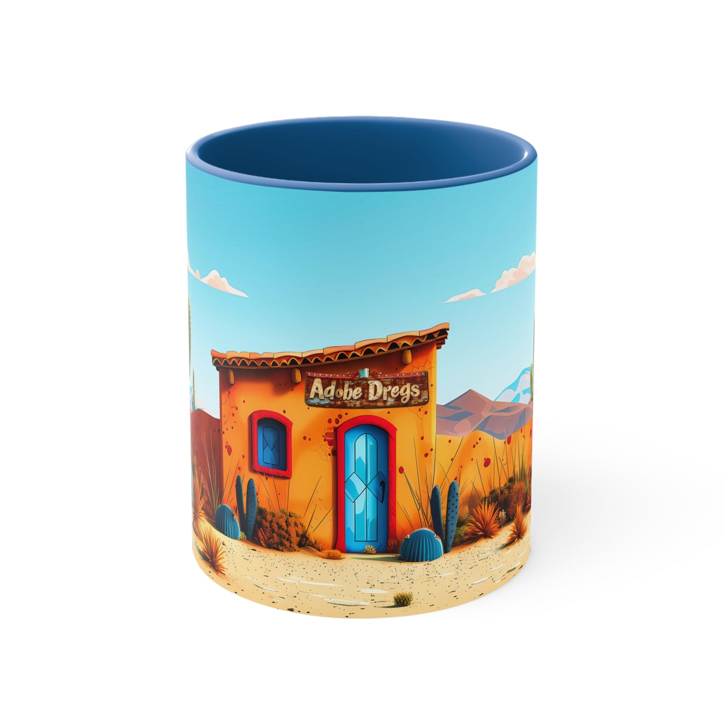 The Blue Door Accent Coffee Mug, 11oz from Adobe Dregs Coffee