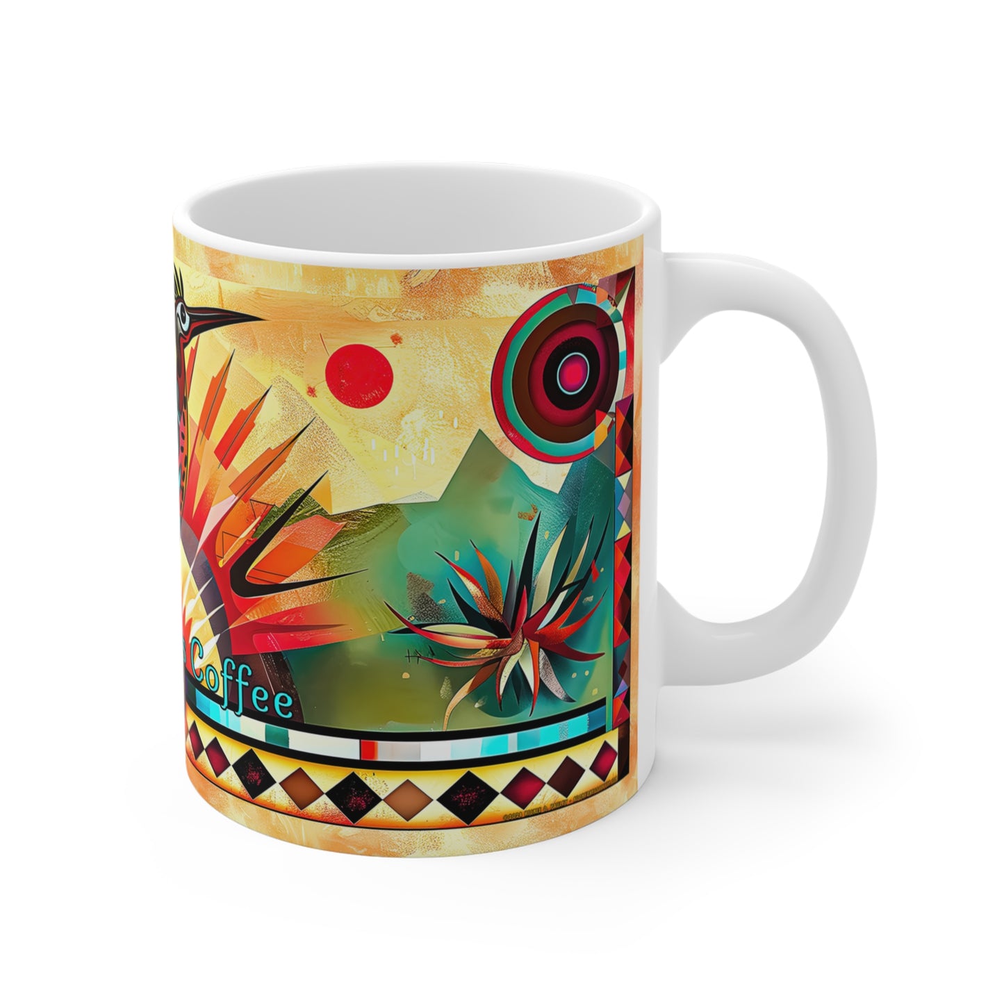 "Strike A Pose" 11oz Coffee Mug, from Adobe Dregs Coffee Stash™