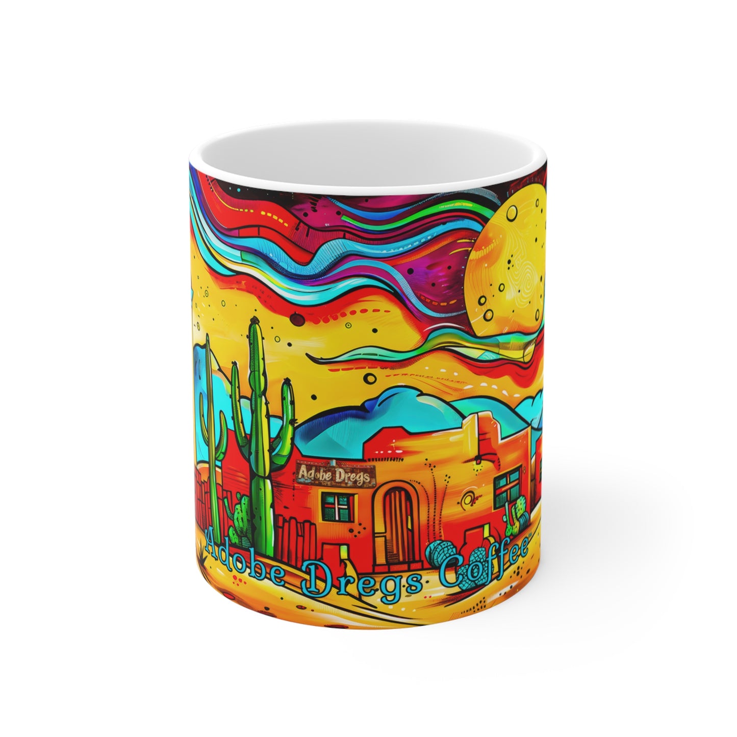 "Cheddar Moon" 11oz Coffee Mug, from Adobe Dregs Coffee Stash™