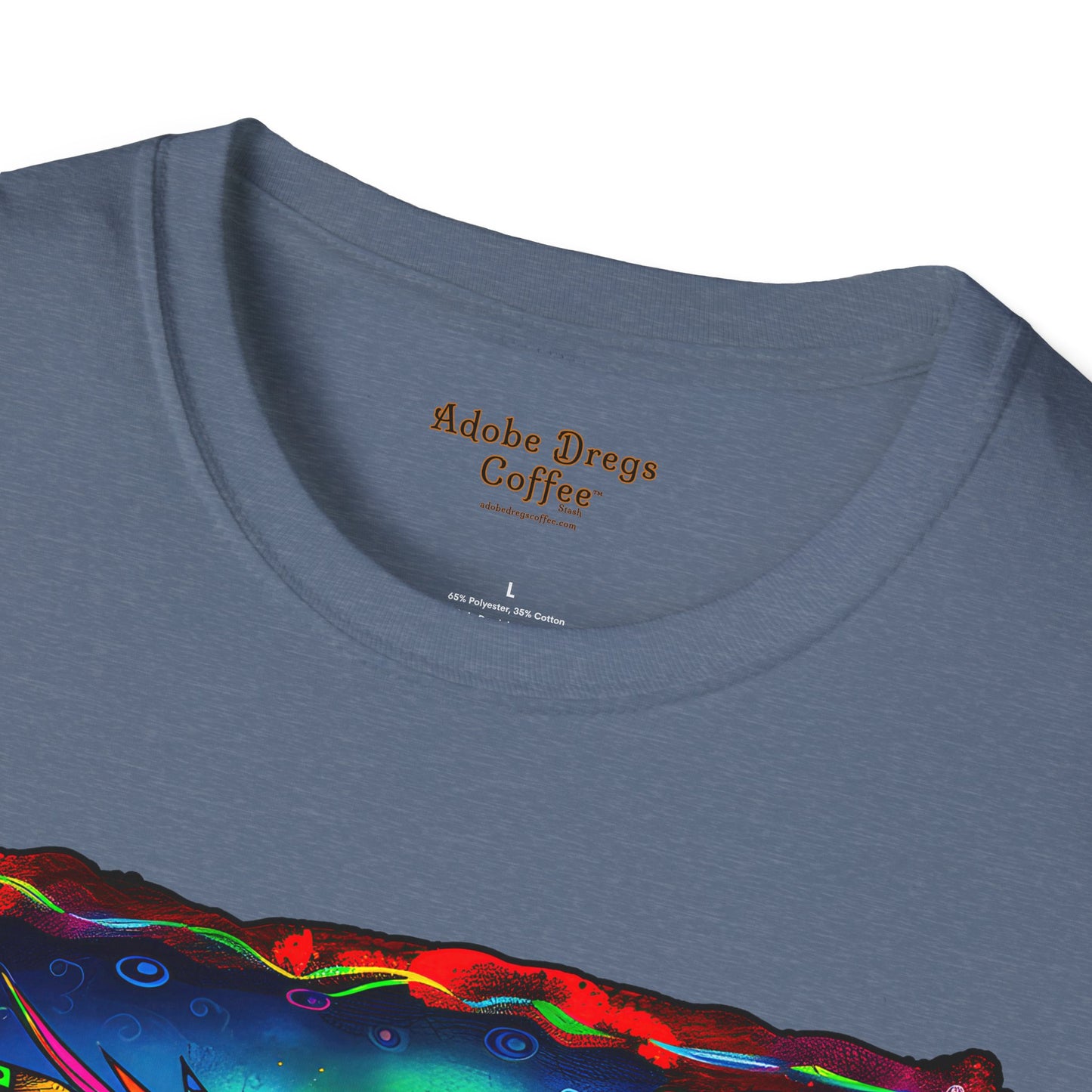 "Reverence" Unisex Softstyle T-Shirt from Adobe Dregs Coffee Stash™