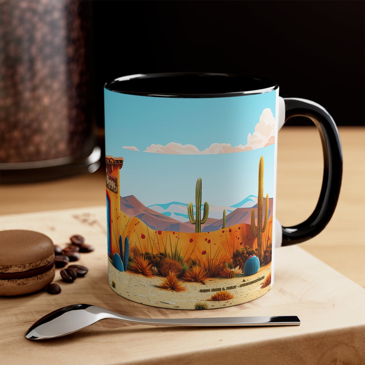 The Blue Door Accent Coffee Mug, 11oz from Adobe Dregs Coffee