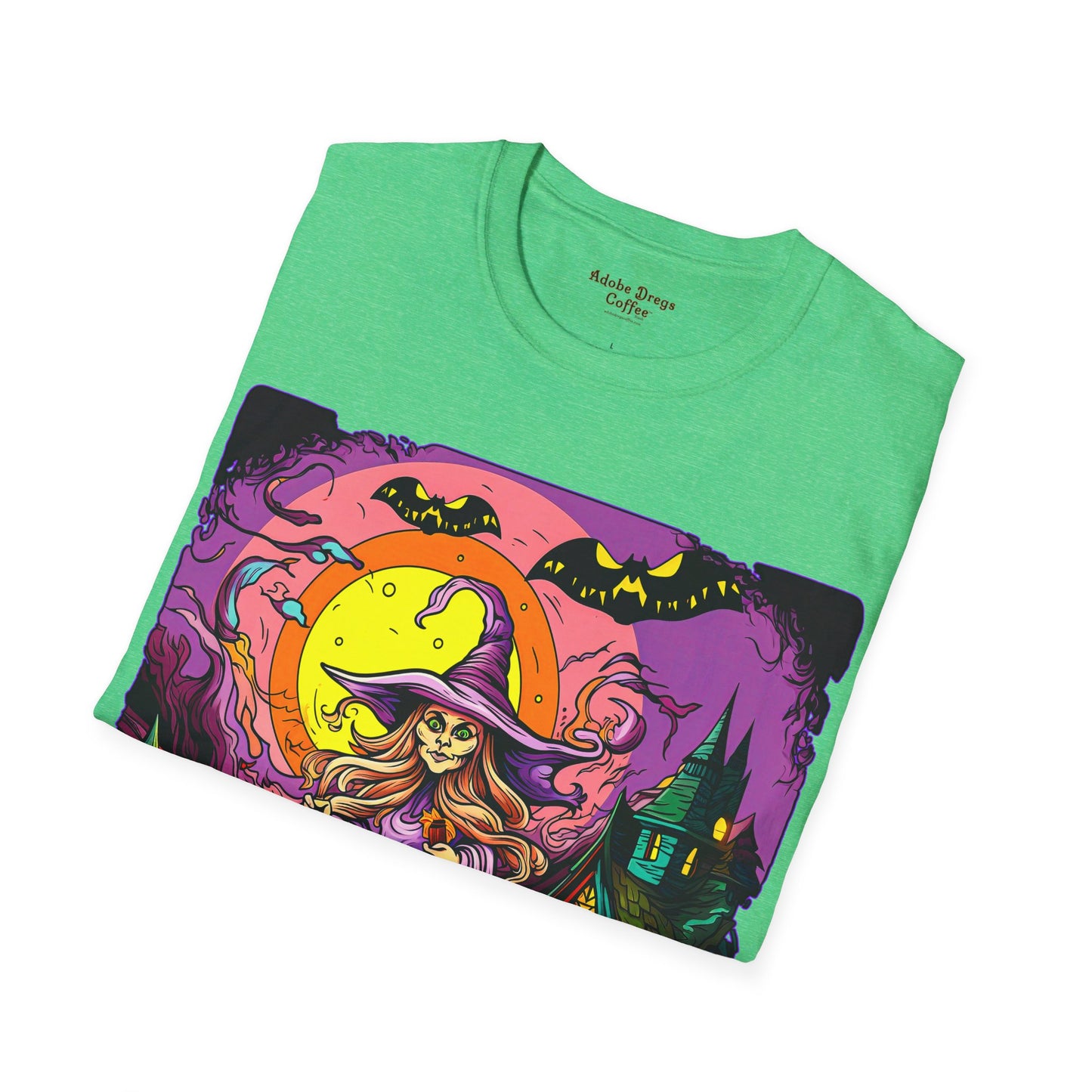 "Trick? Treat? Either Way, I Win!" Unisex Softstyle T-Shirt from Adobe Dregs Coffee Stash™