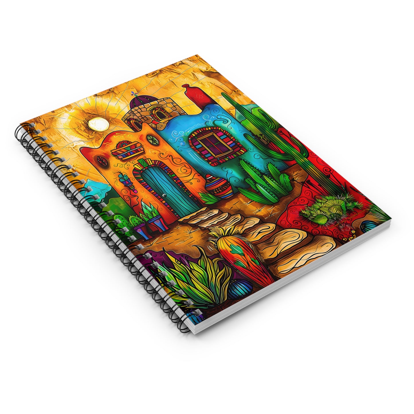 "Misión de Milagros" A Journal & Spiral Notebook - Ruled Line From Adobe Dregs Coffee Stash™