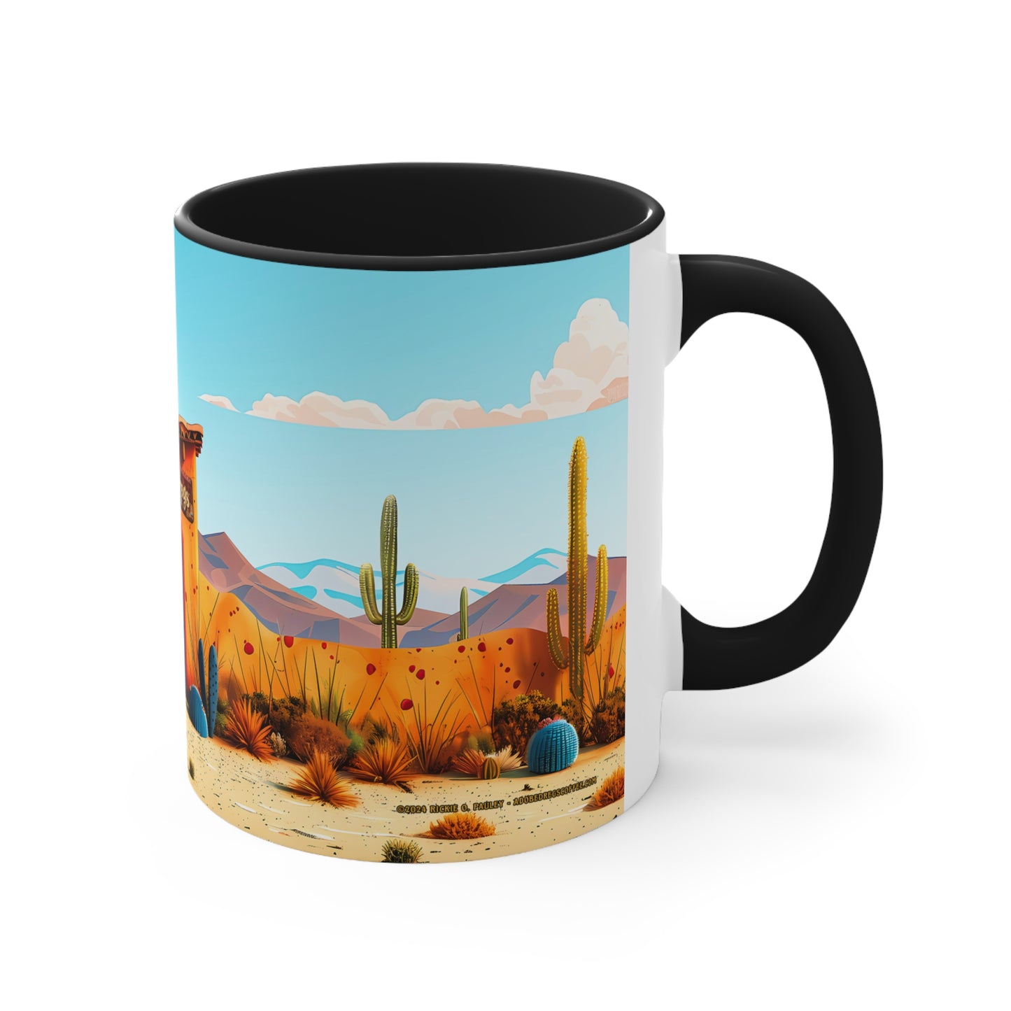 The Blue Door Accent Coffee Mug, 11oz from Adobe Dregs Coffee