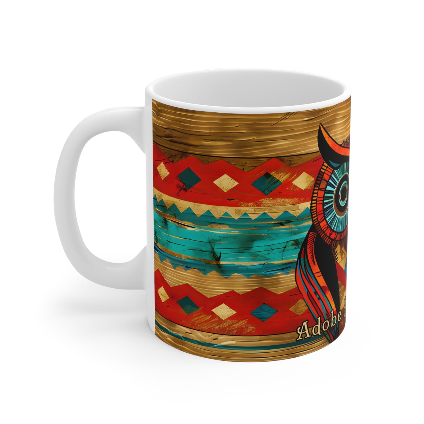 "Wise Old Owl" 11oz Coffee Mug, from Adobe Dregs Coffee Stash™