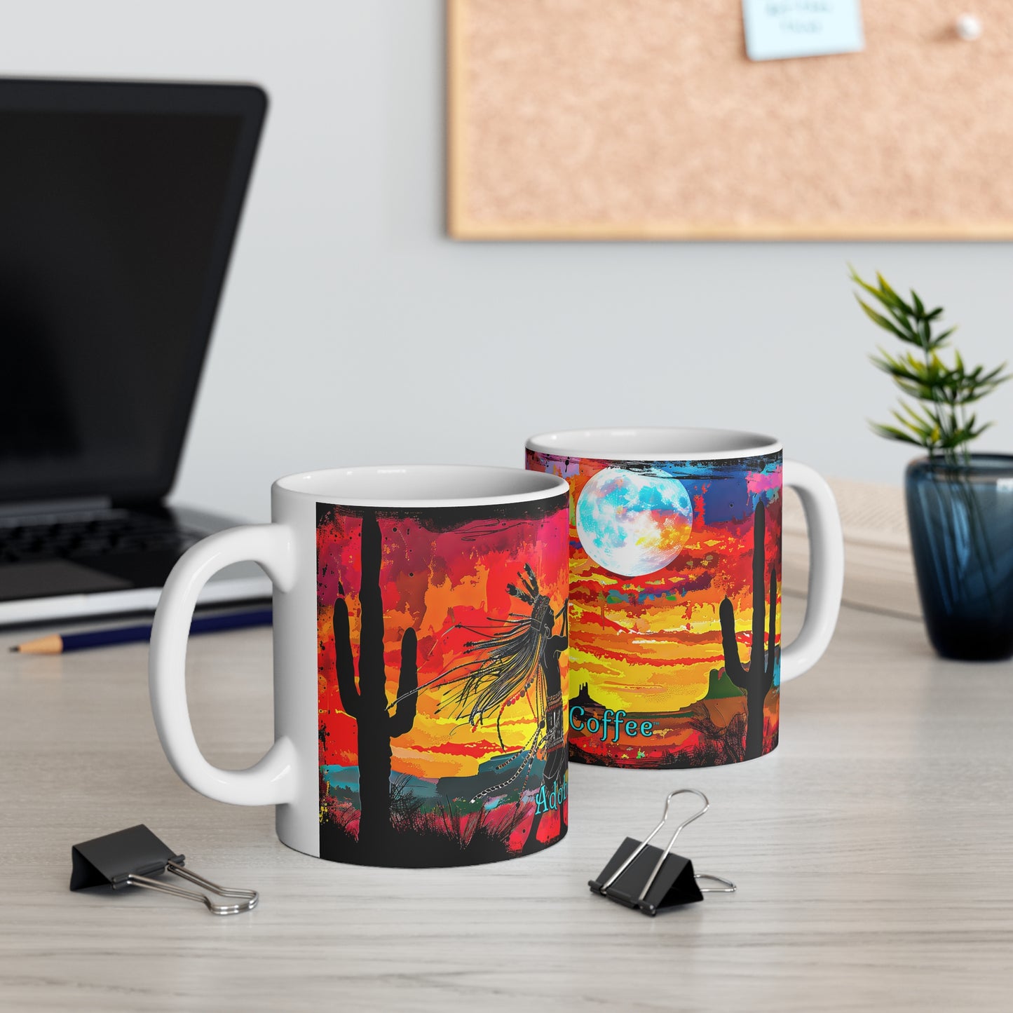 "Lunar Ceremony" 11oz Coffee Mug, from Adobe Dregs Coffee Stash™