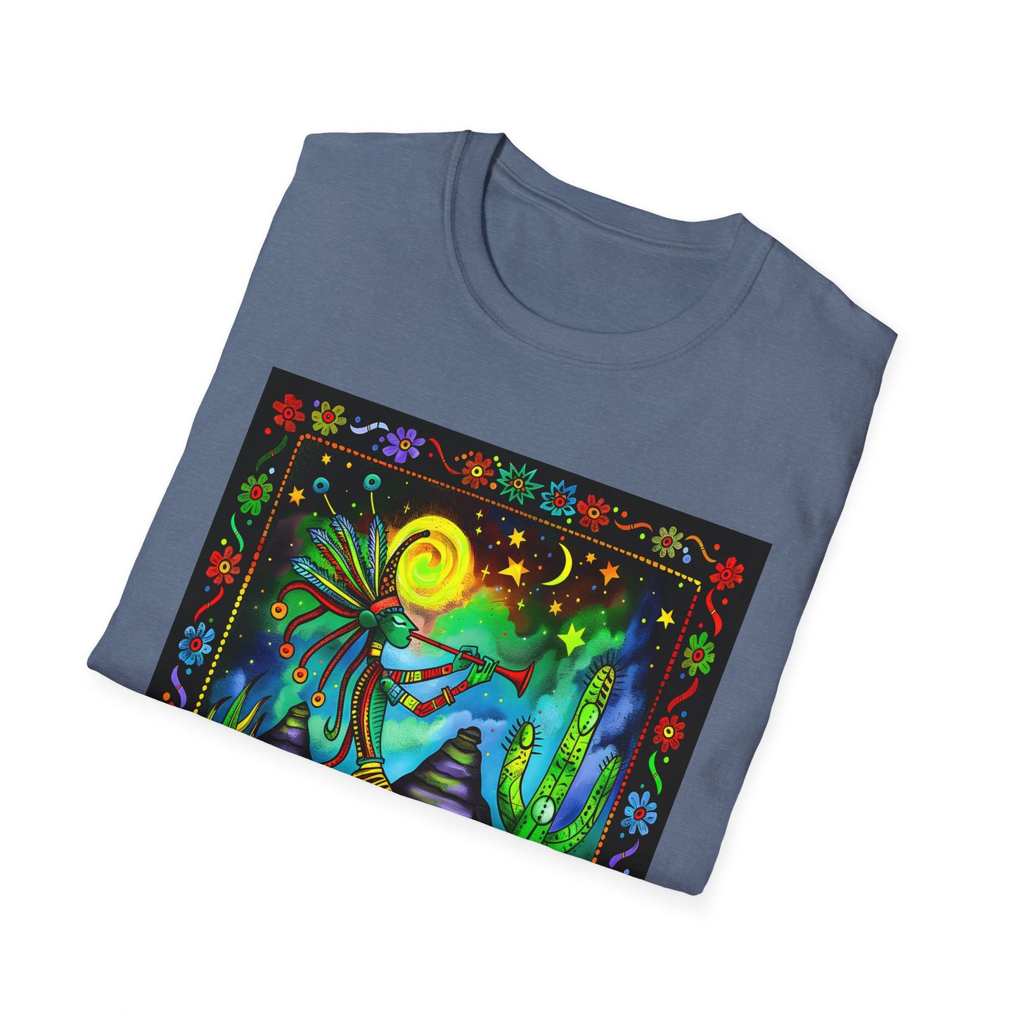 "Saguaro Serenade" Unisex Softstyle T-Shirt from Adobe Dregs Coffee Stash™