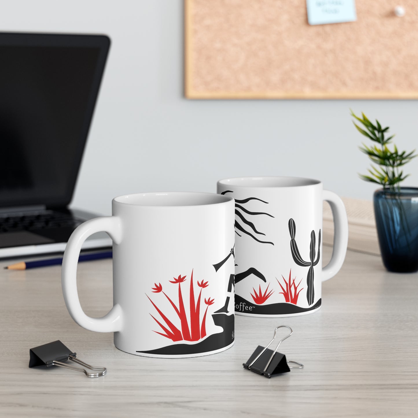 "Running Behind" 11oz Coffee Mug, from Adobe Dregs Coffee Stash™