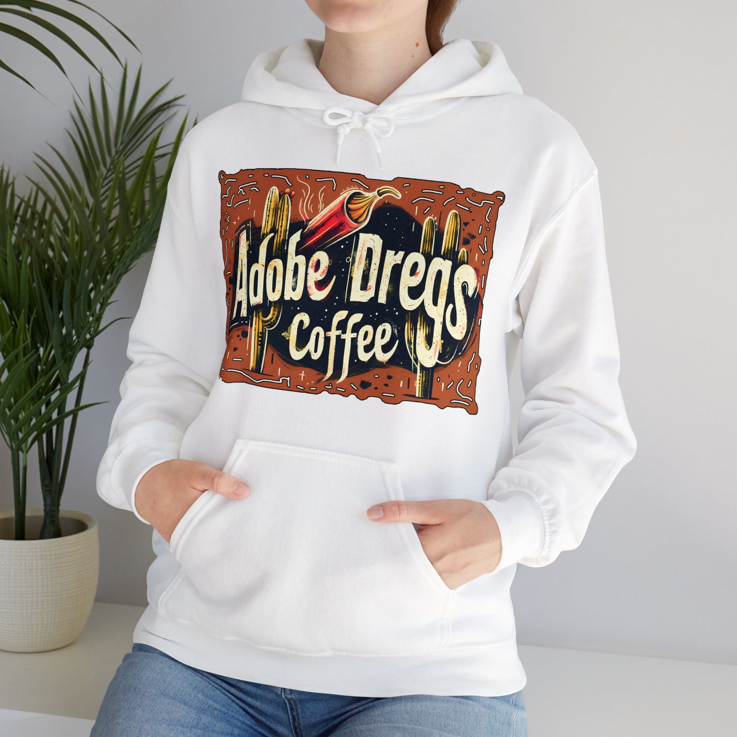 "Retro Rusty Metal Sign" - Unisex Heavy Blend™ Hooded Sweatshirt