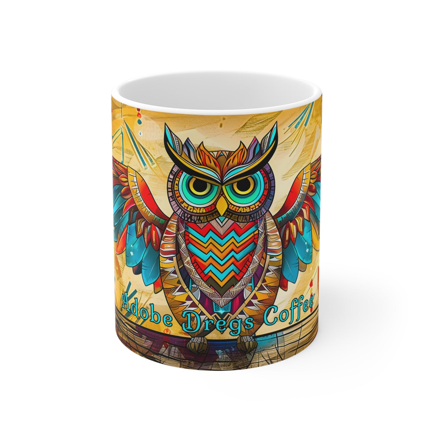 "Owlpaccino" 11oz Coffee Mug, from Adobe Dregs Coffee Stash™