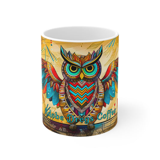 "Owlpaccino" 11oz Coffee Mug, from Adobe Dregs Coffee Stash™