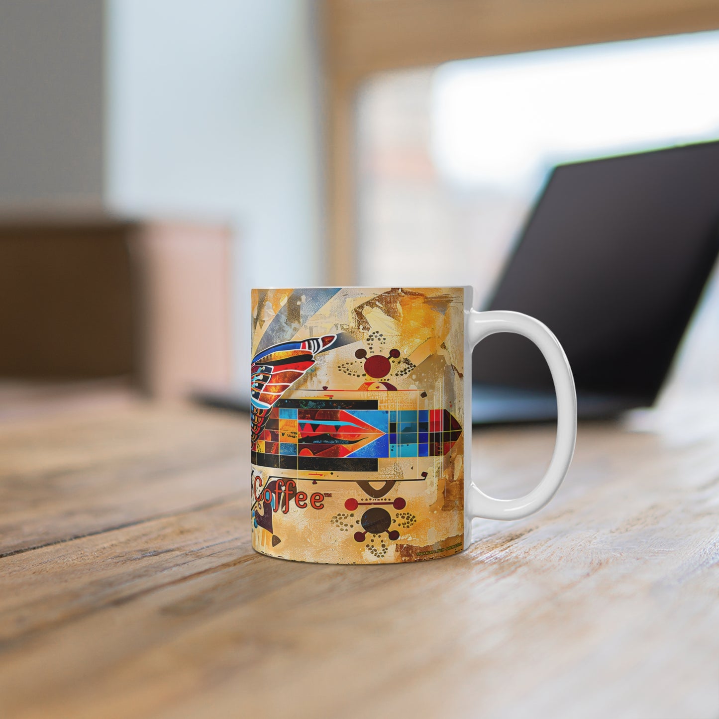 "Pirouette" 11oz Coffee Mug, from Adobe Dregs Coffee Stash™