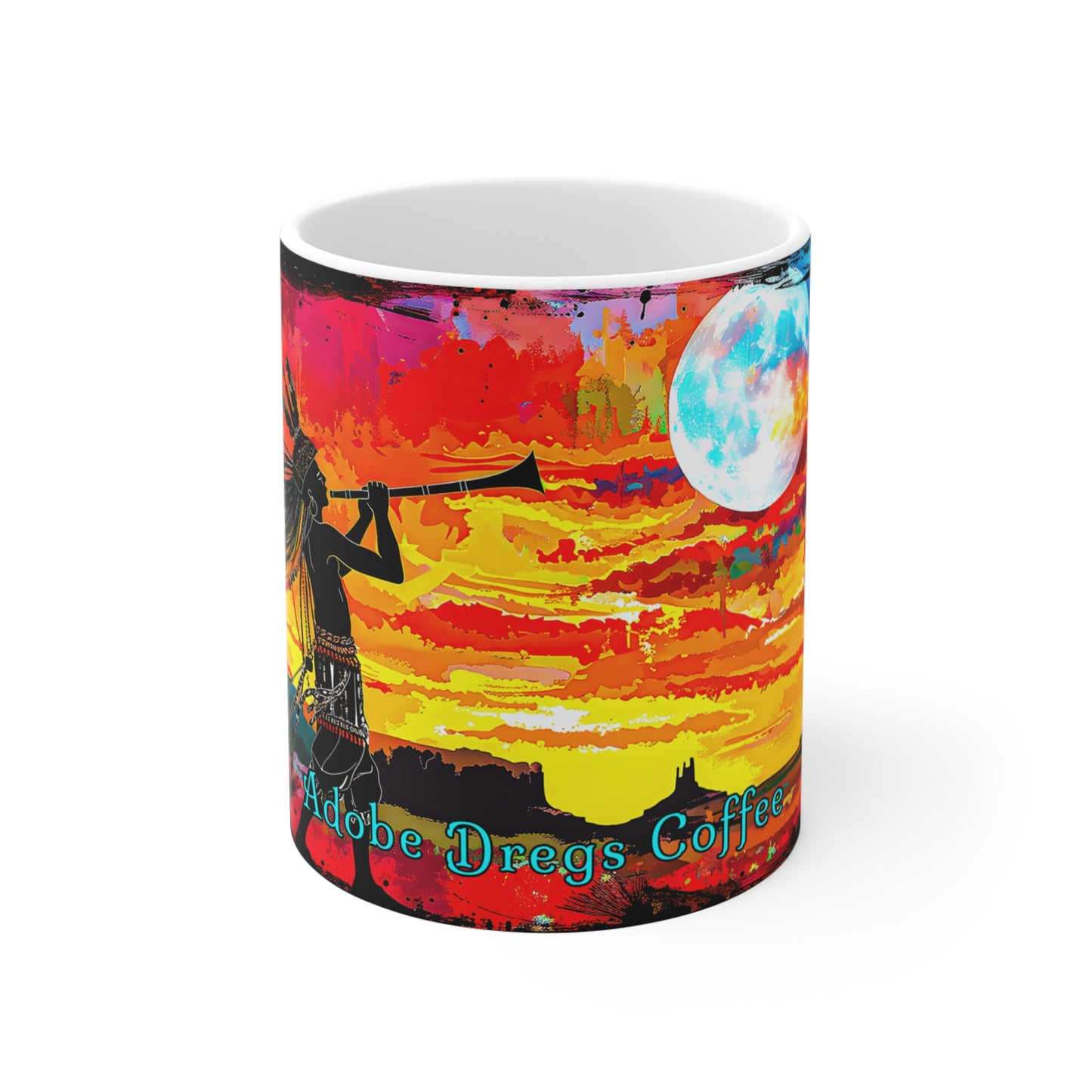 "Lunar Ceremony" 11oz Coffee Mug, from Adobe Dregs Coffee Stash™