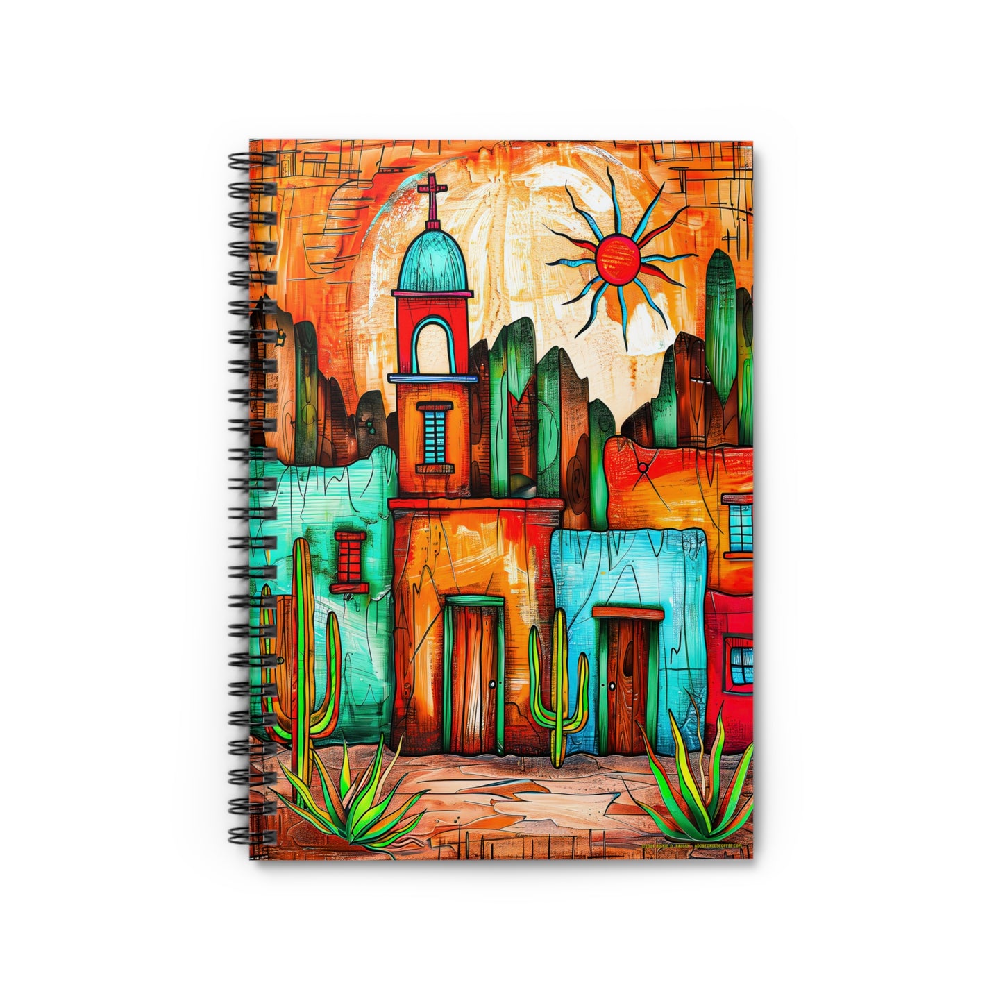 "Misión del Sol" A Journal & Spiral Notebook - Ruled Line From Adobe Dregs Coffee Stash™