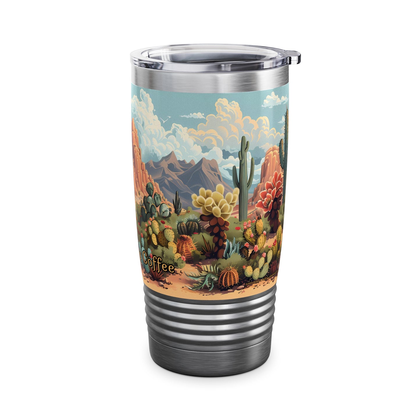 Cactus Canyon from Adobe Dregs Coffee: Ringneck Tumbler, 20oz