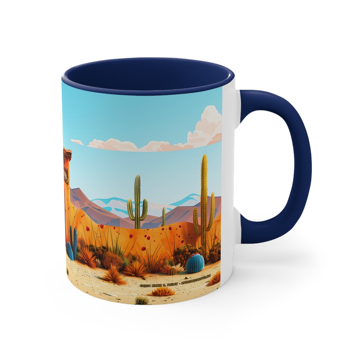 The Blue Door Accent Coffee Mug, 11oz from Adobe Dregs Coffee