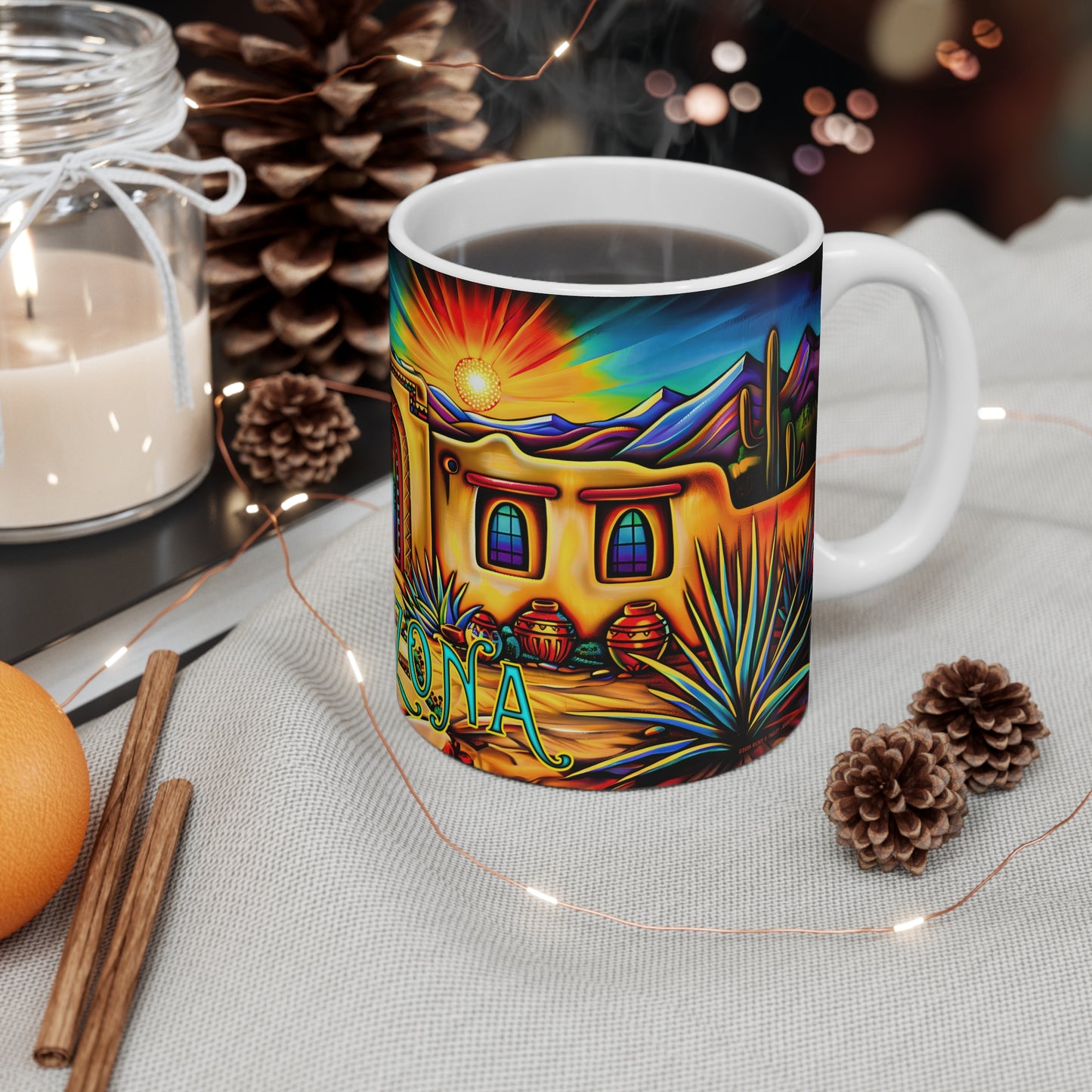 "La Puerta" 11oz Coffee Mug, from Adobe Dregs Coffee Stash™