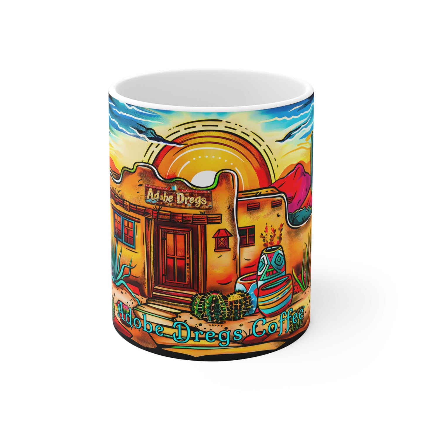 "Casa de Adobe Dregs" 11oz Coffee Mug, from Adobe Dregs Coffee Stash™