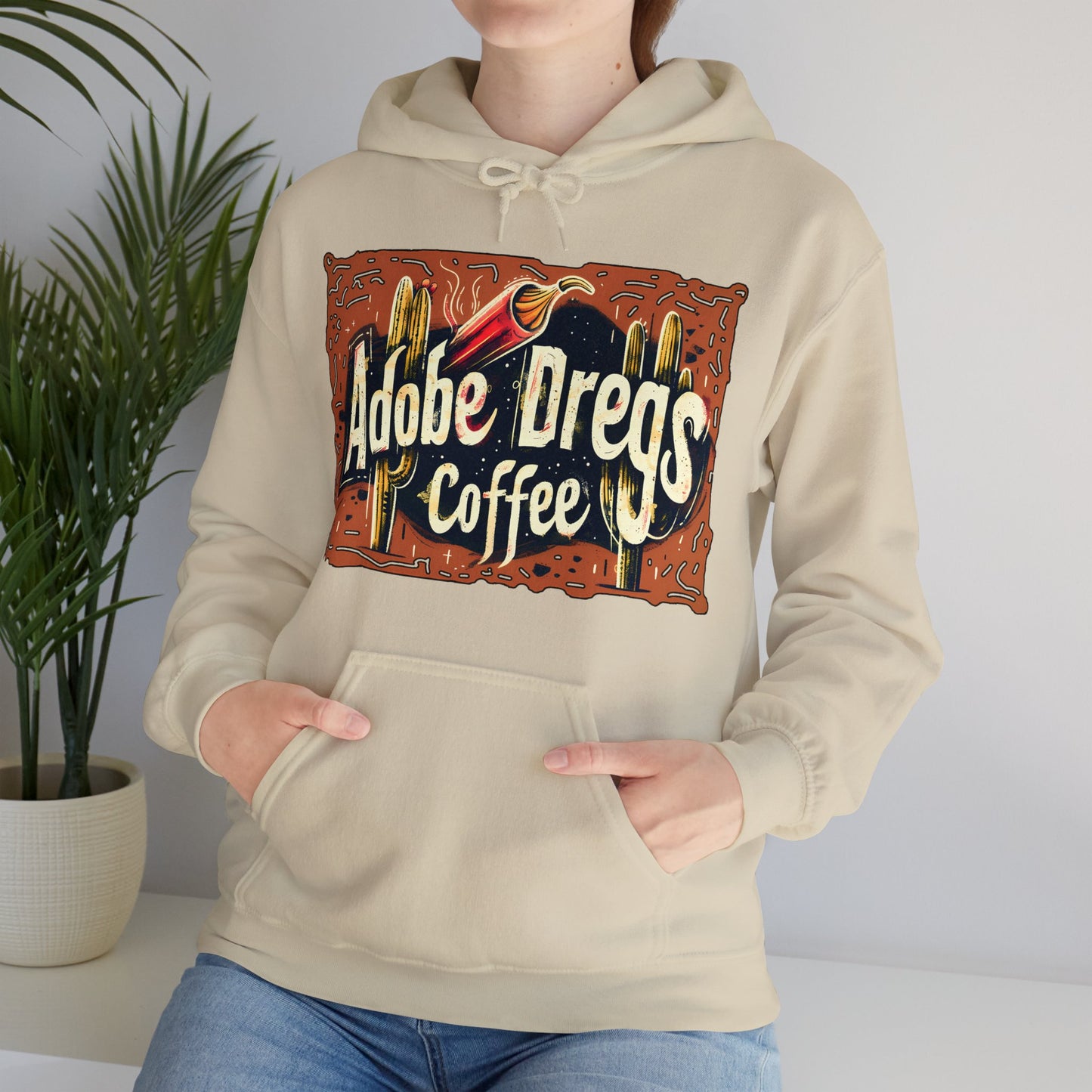 "Retro Rusty Metal Sign" - Unisex Heavy Blend™ Hooded Sweatshirt