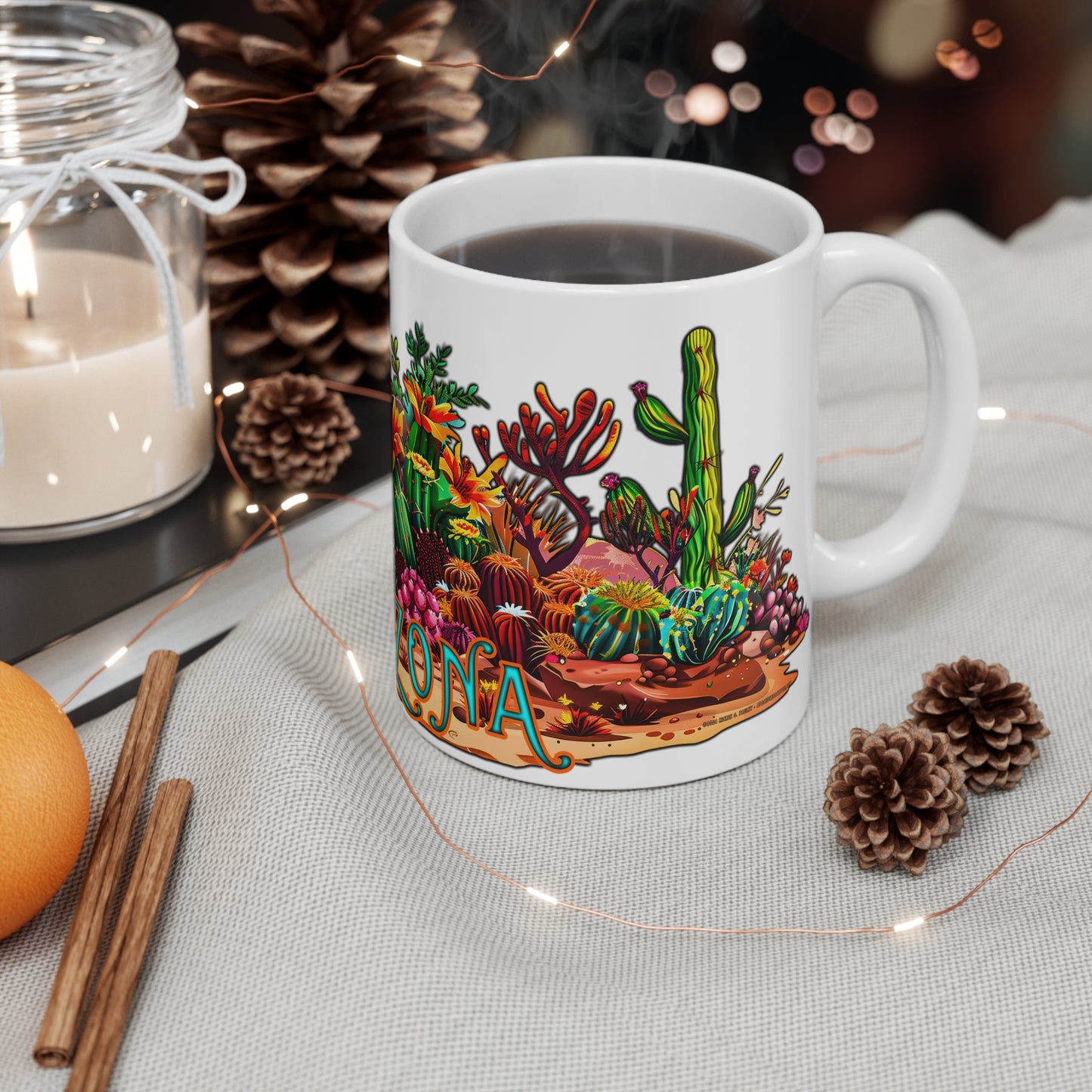 "Arizona Oasis" 11oz Coffee Mug, from Adobe Dregs Coffee Stash™