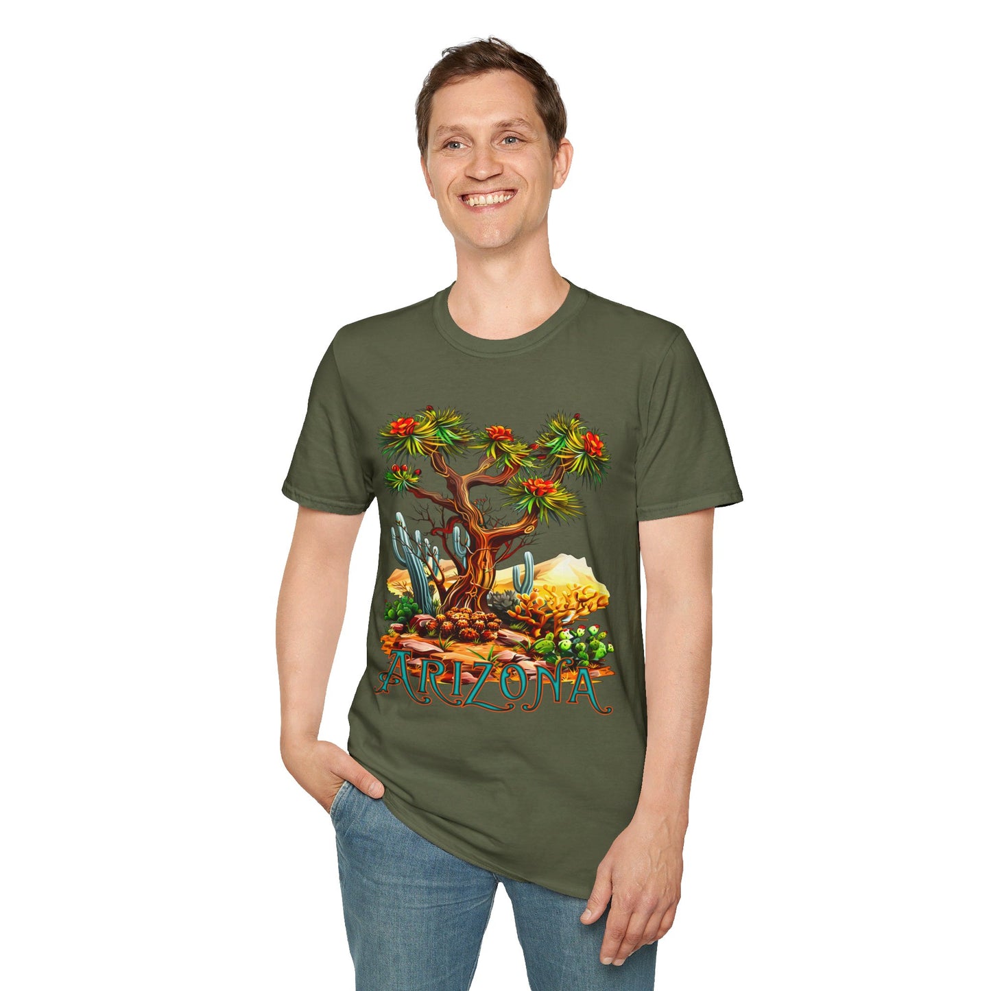 "Josh U-A-Tree" Unisex Softstyle T-Shirt from Adobe Dregs Coffee Stash™