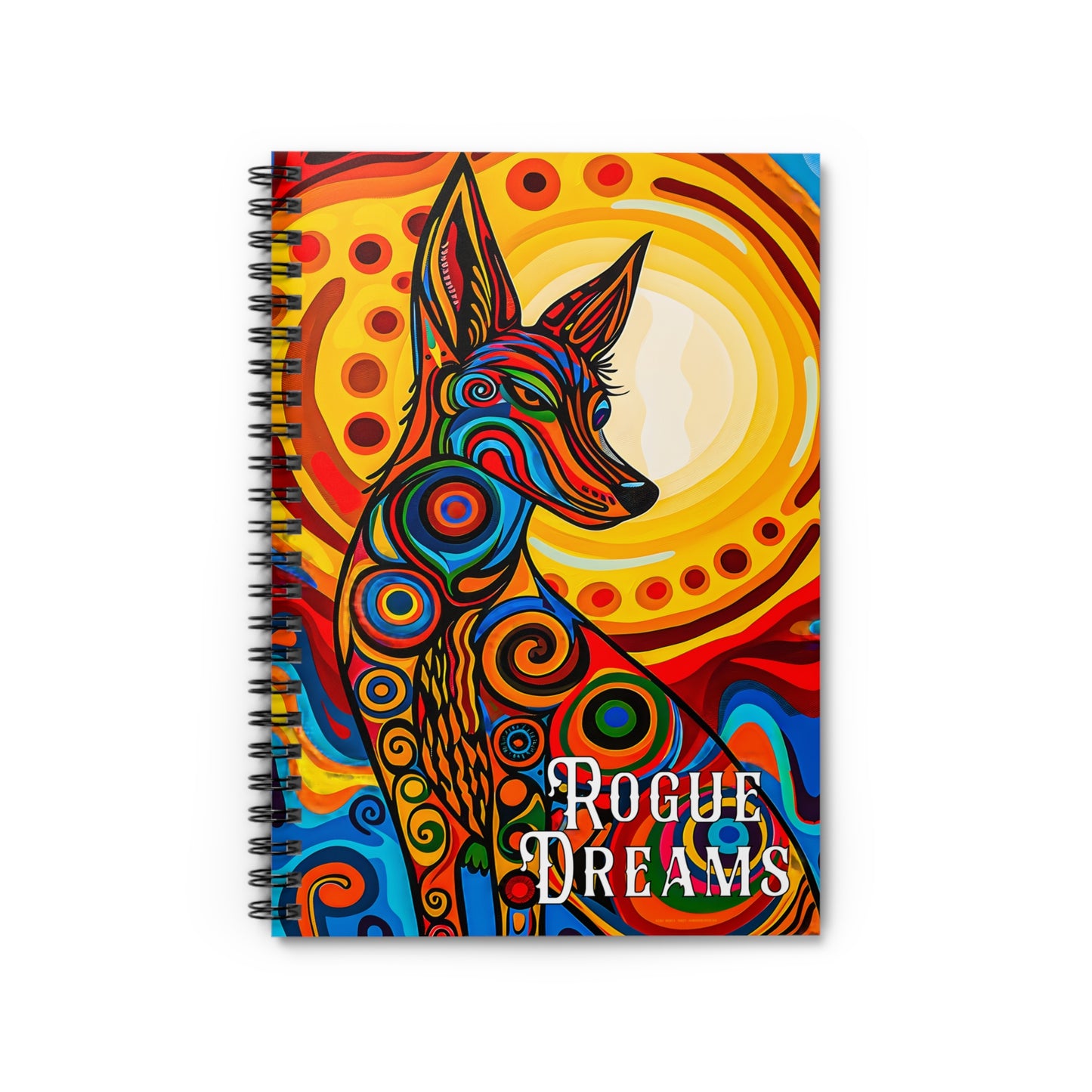 "Rogue Dreams" A Dream Journal & Spiral Notebook - Ruled Line From Adobe Dregs Coffee Stash™