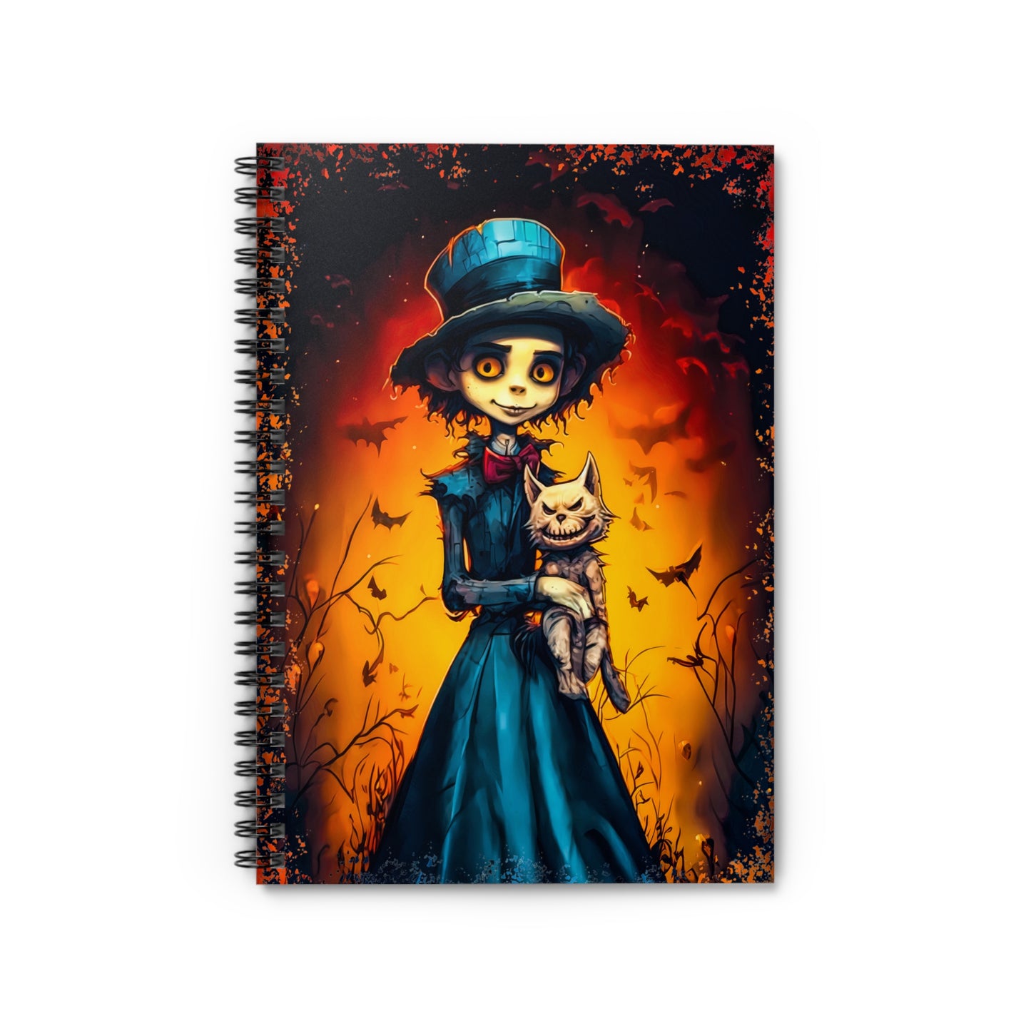 "All Tricks, No Treats!" Spiral Notebook - Ruled Line From Adobe Dregs Coffee Stash™