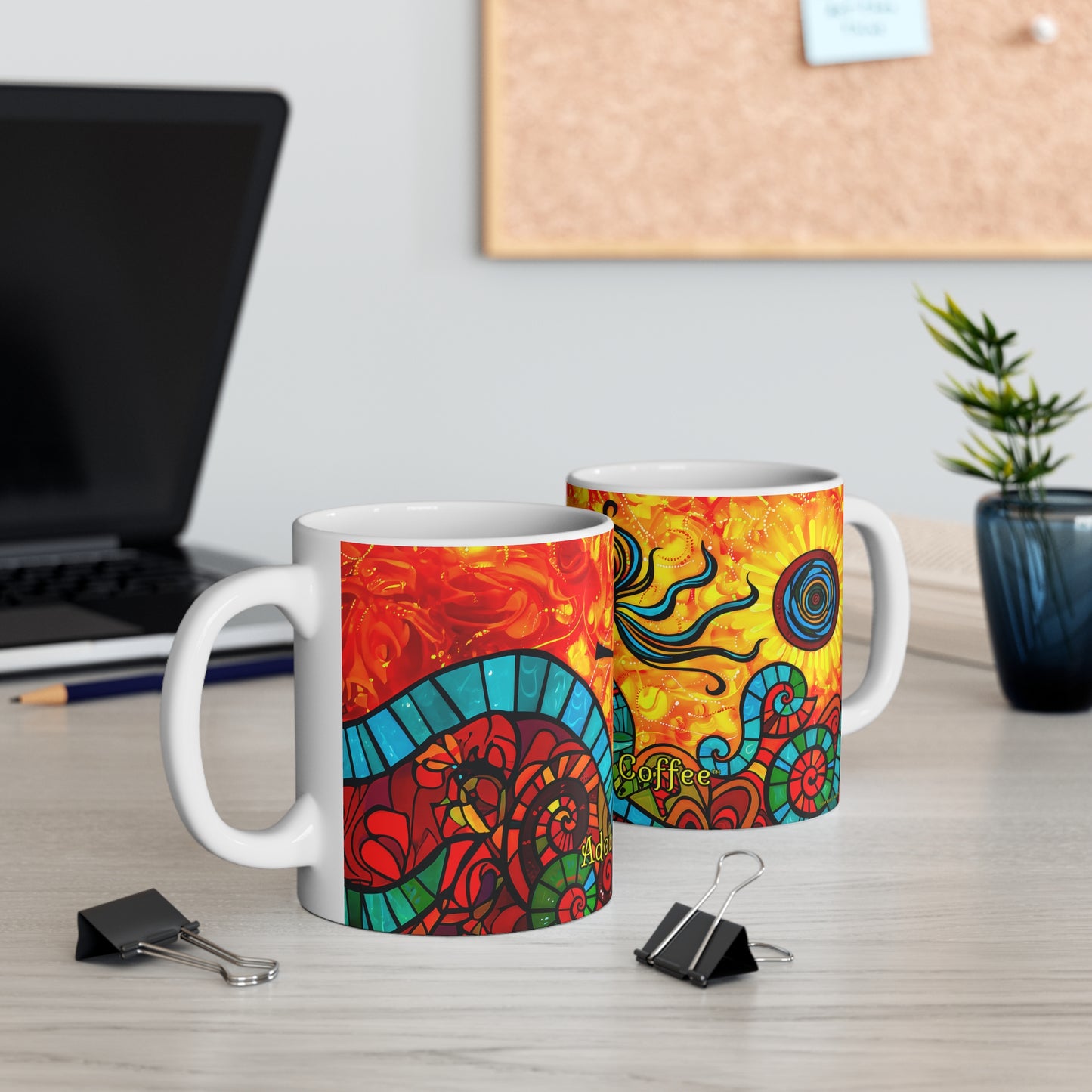 "Kooko" 11oz Coffee Mug, from Adobe Dregs Coffee Stash™