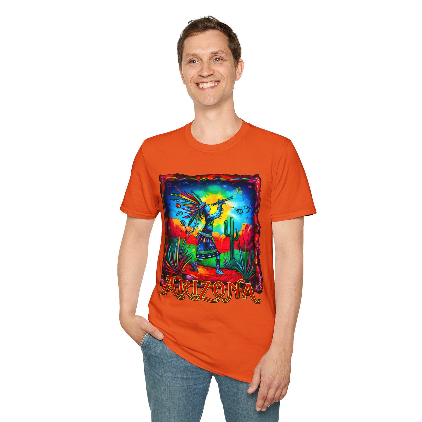 "Reverence" Unisex Softstyle T-Shirt from Adobe Dregs Coffee Stash™