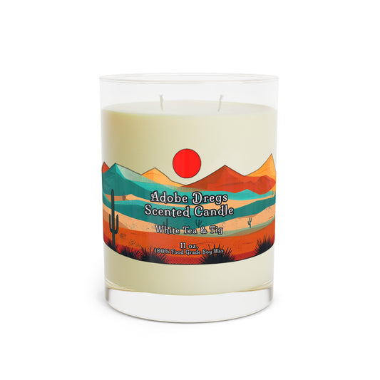 Adobe Dregs™ White Tea & Fig Scented Candle - Full Glass, 11oz