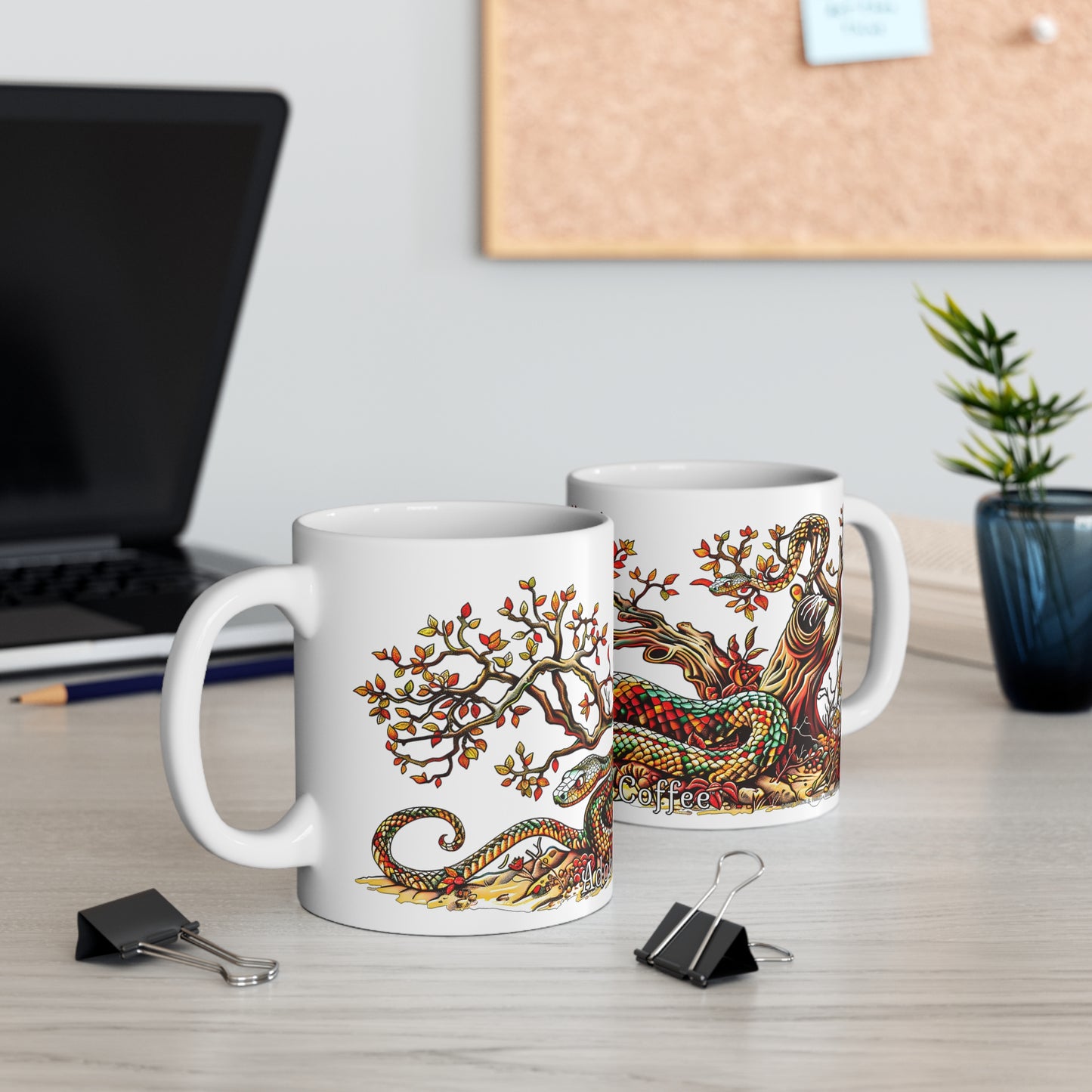 "Rattler's Refuge" 11oz Coffee Mug, from Adobe Dregs Coffee Stash™